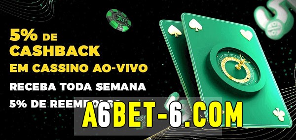 Promoções do cassino ao Vivo A6bet 